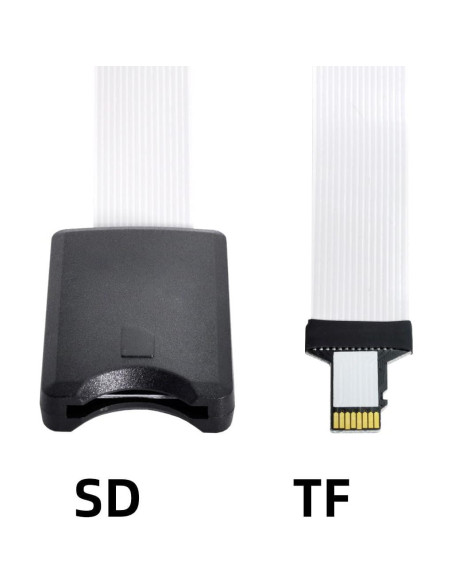 Cable Extensión Micro-SD TF Macho a Hembra 25cm cablecc