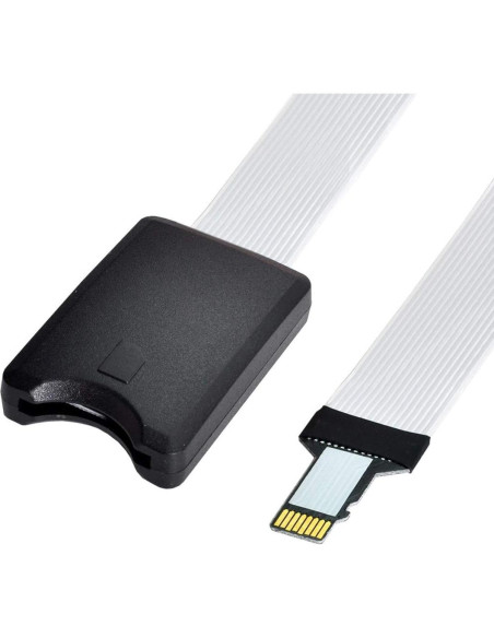 Cable Extensión Micro-SD TF Macho a Hembra 25cm cablecc