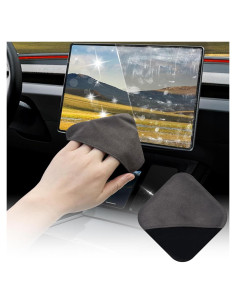 Limpiador de Pantallas de Coche SuperKaKa - Paño Microfibra Gris