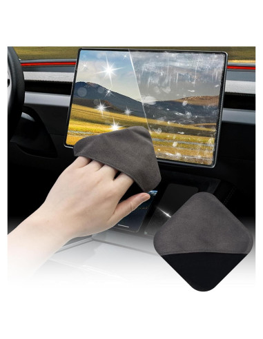 Limpiador de Pantallas de Coche SuperKaKa - Paño Microfibra Gris