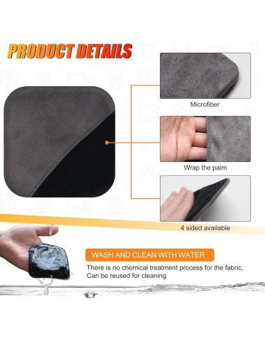 Limpiador de Pantallas de Coche SuperKaKa - Paño Microfibra Gris