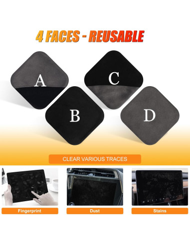 Limpiador de Pantallas de Coche SuperKaKa - Paño Microfibra Gris