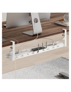 Bandeja de Gestión de Cables ARES Extensible 43-73 cm Blanca