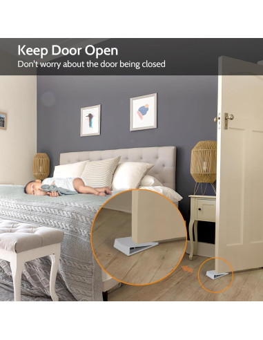 Topes de puerta Optish 3 paquetes antideslizantes gris