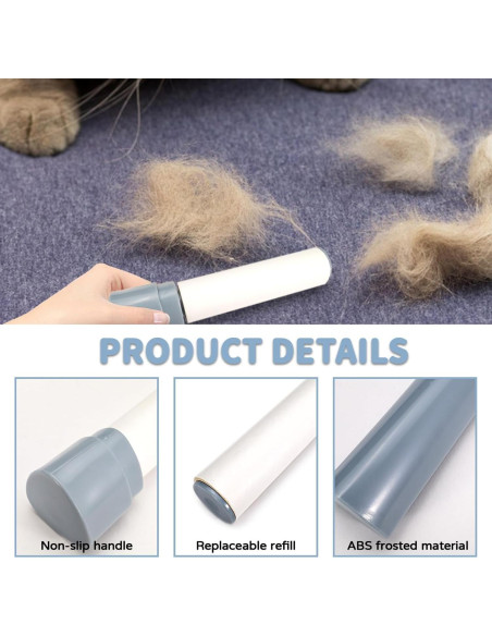 Mini Rodillo Quitapelusas LELE LIFE Azul con 5 Recambios 200 Hojas