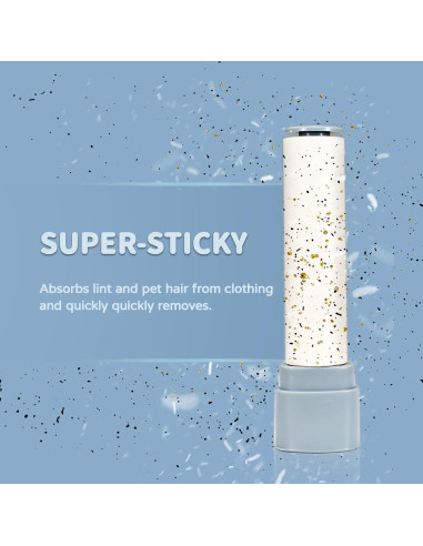 Mini Rodillo Quitapelusas LELE LIFE Azul con 5 Recambios 200 Hojas