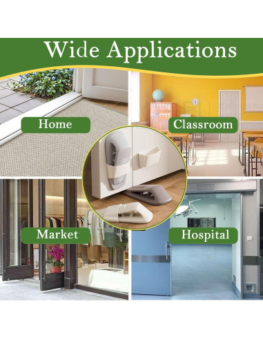 Tapones de Goma Fursafe&Q para Puertas - 2 Paquete Blanco