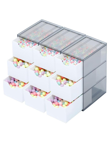 Organizador de Cajones Pequeños Yesesion 9 Cajones Plástico