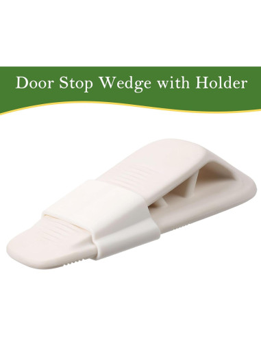 Tapones de Goma Fursafe&Q para Puertas - 2 Paquete Blanco