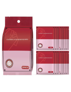 Toallitas Húmedas Quitamanchas A1 - 20 Unidades para Ropa y Más