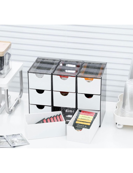 Organizador de Cajones Pequeños Yesesion 9 Cajones Plástico