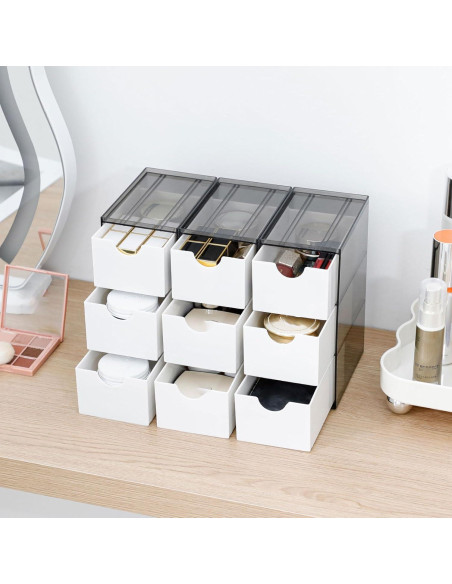 Organizador de Cajones Pequeños Yesesion 9 Cajones Plástico