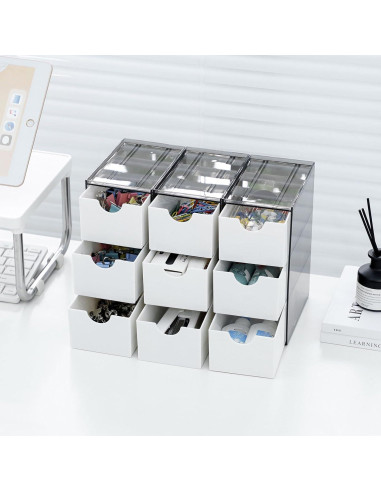 Organizador de Cajones Pequeños Yesesion 9 Cajones Plástico