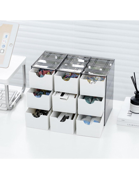 Organizador de Cajones Pequeños Yesesion 9 Cajones Plástico
