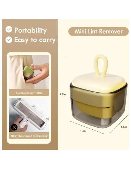 Rodillo de Pelusa Reutilizable LEZHUAN Verde 0.045 kg