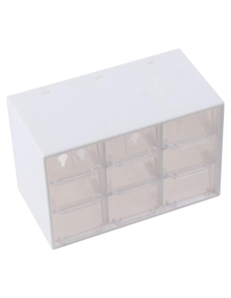 Caja de Cajones de Escritorio GetCoupon 9 Compartimentos Blanco