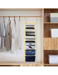 Organizador de Closet Colgante Posprica Beige - 6 Estantes Delgados 2