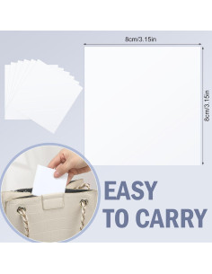 200 Hojas Adhesivas para Quitar Pelusa Affrolling 8x8 cm 2