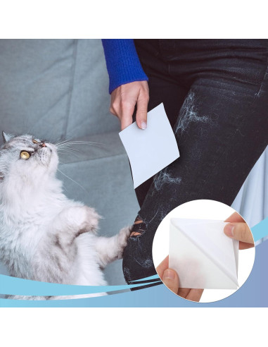 200 Hojas Adhesivas para Quitar Pelusa Affrolling 8x8 cm