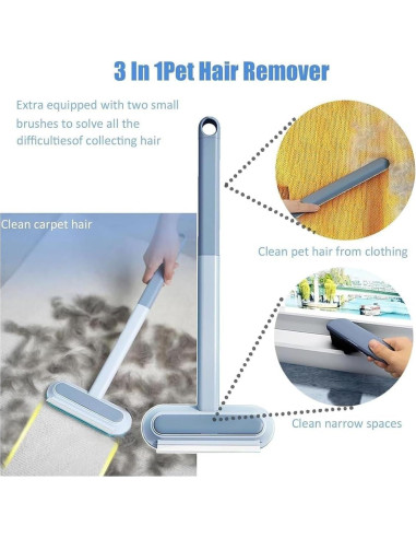 Removedor de Pelo de Mascotas Genérico 43 cm Reutilizable