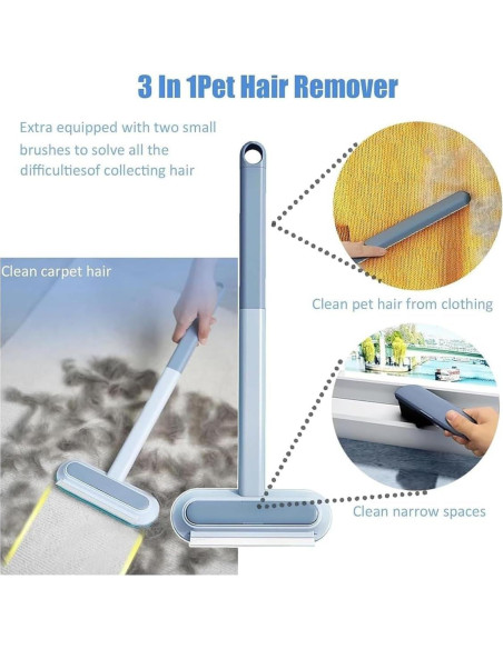 Removedor de Pelo de Mascotas Genérico 43 cm Reutilizable