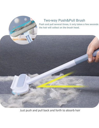 Removedor de Pelo de Mascotas Genérico 43 cm Reutilizable