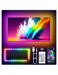 Luces LED RGB KANTUTOE 4.0m para TV 109-165cm con APP