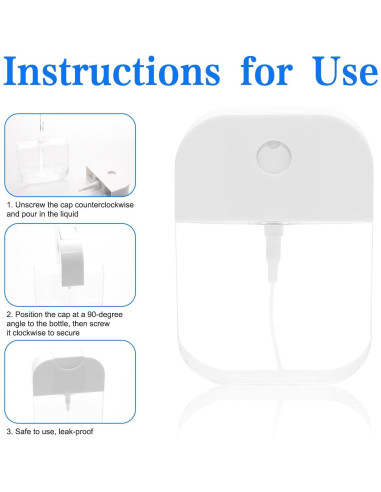 6 Botellas de Spray Transparentes Rimoev 38ml Recargables