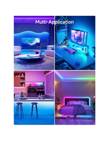 Luces LED RGB KANTUTOE 4.0m para TV 109-165cm con APP