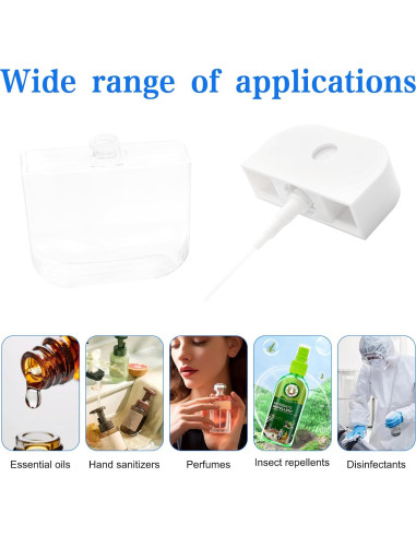 6 Botellas de Spray Transparentes Rimoev 38ml Recargables