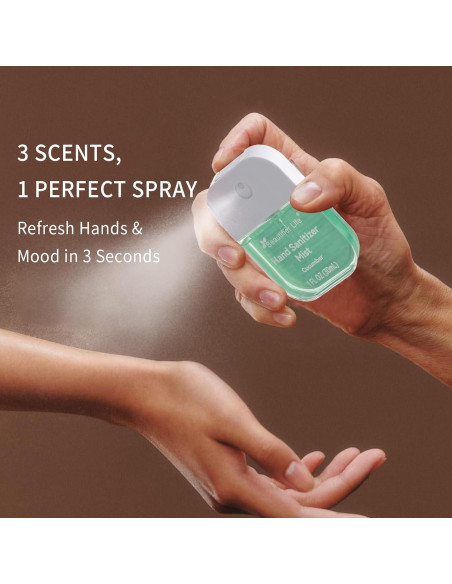 Spray Desinfectante de Manos Portátil Beautifier Life 3x30ml