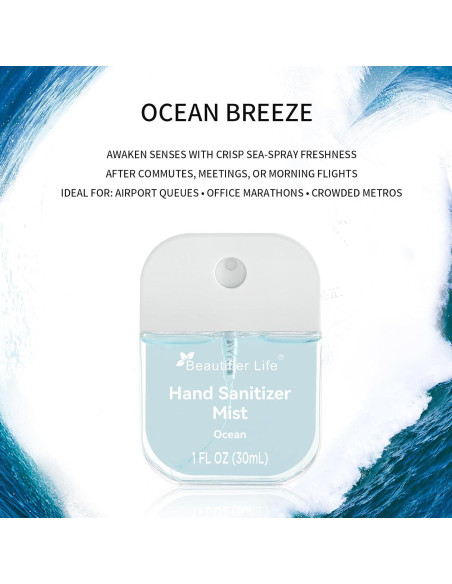 Spray Desinfectante de Manos Portátil Beautifier Life 3x30ml