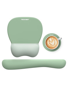 Conjunto de Alfombrilla de Ratón y Teclado TECKNET Verde