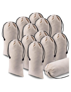 12 Bolsas de Polvo para Zapatos Beige Kenning 20x43 cm