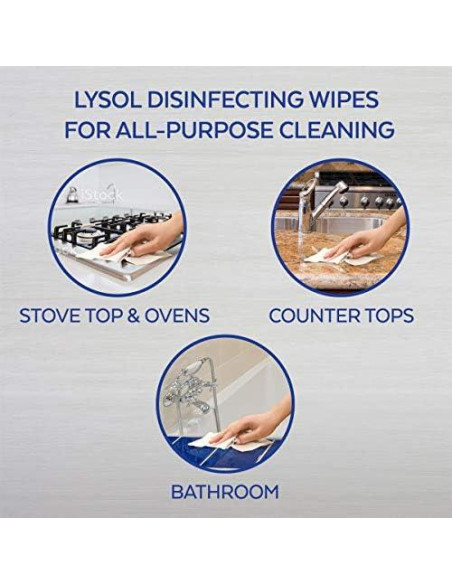 Toallitas Desinfectantes Lysol Cítricas 75 ct Doble Acción