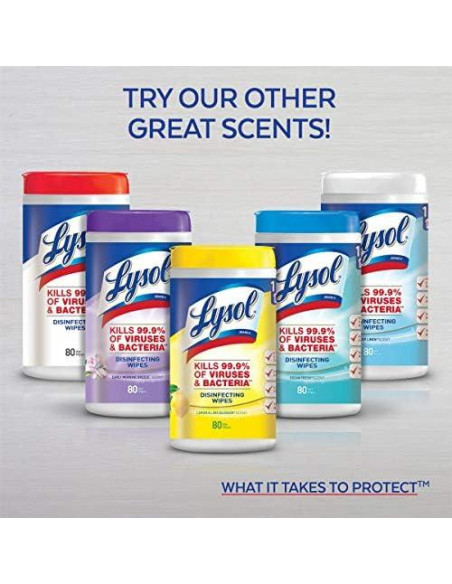 Toallitas Desinfectantes Lysol Cítricas 75 ct Doble Acción