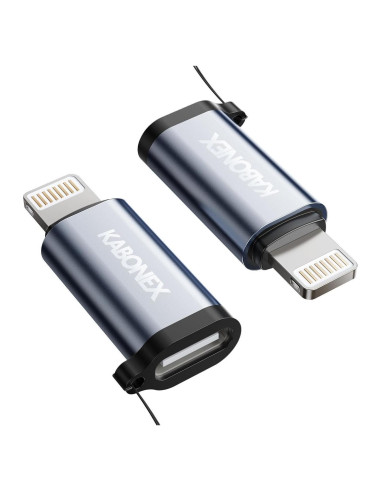 Adaptador USB C a Lightning Kabonex 36W Carga Rápida - 2 Paquetes
