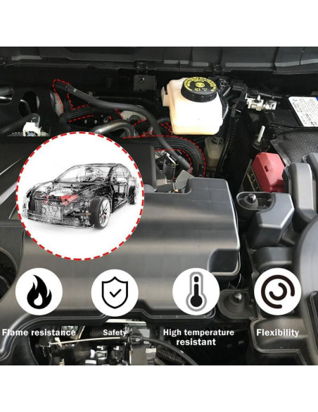 Manguito Trenzado Expandible Aibole 30.48m 1/2" Negro/Azul