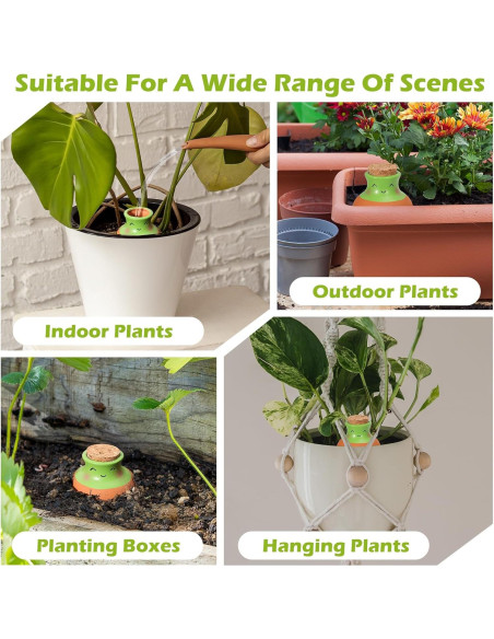 Juego de 6 Esferas de Riego de Terracota VICAMB 0.28L