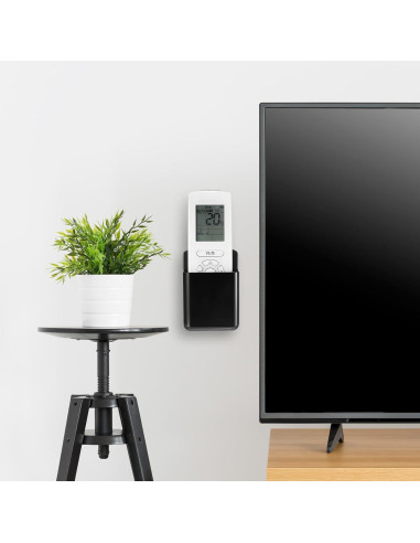 12 Soportes de Control Remoto Autoadhesivos CroBlissful Negro