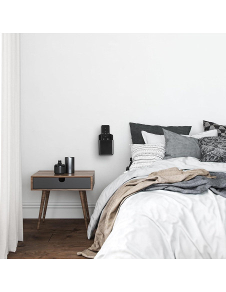 12 Soportes de Control Remoto Autoadhesivos CroBlissful Negro