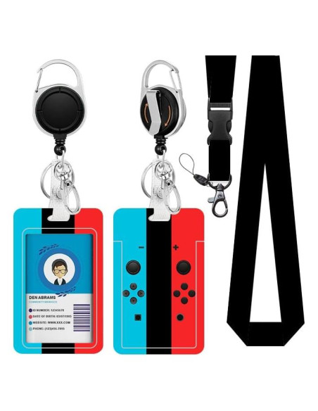 Lanyard de Identificación NIWPKDCE con Carrete Retráctil 57 cm