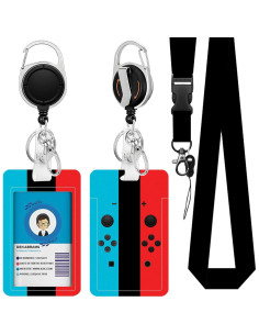 Lanyard de Identificación NIWPKDCE con Carrete Retráctil 57 cm 2