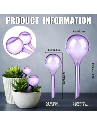 Esferas de Riego Automático LOCOLO 10 Piezas PVC Púrpura