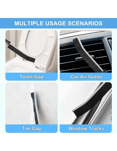 Juego de 3 Cepillos de Limpieza de Ranuras LSLCQW