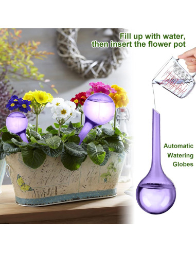 Esferas de Riego Automático LOCOLO 10 Piezas PVC Púrpura