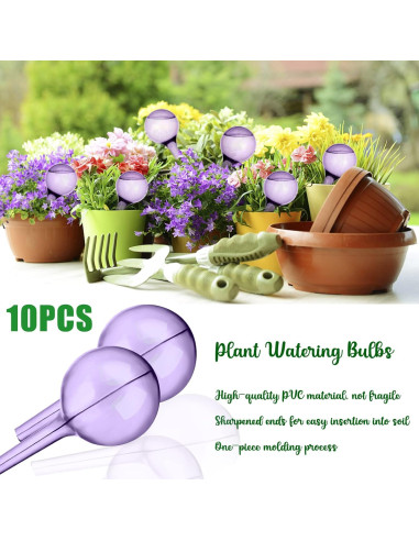 Esferas de Riego Automático LOCOLO 10 Piezas PVC Púrpura