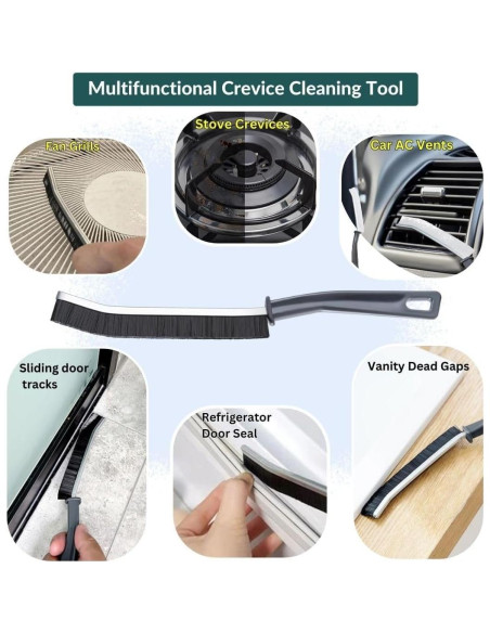 Juego de 3 Cepillos de Limpieza de Ranuras LSLCQW