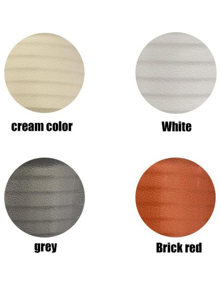 Macetas de Plástico AQSXO 10 cm con Platillos - 8 Piezas Multicolor