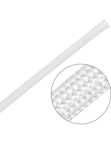 Manga de Fibra de Vidrio Aislante uxcell 5m 3mm Blanca